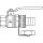 Oventrop - 1036156 - Ms-Kugelhahn m.Schlauchverschr. DN20,R3/4"IG,PN16,Temp.von -20 bis 120 C