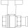 Oventrop - 1077154 - Kugelhahn "Optibal",Knebelgriff DN20, Pressanschluss 22mm x 3/4" IG