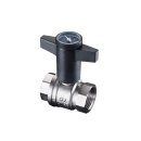 Oventrop - 1078016 - Kugelhahn "Optibal" mit Thermometer, Knebelgriff, beids. IG 2"