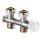 Oventrop - 1184013 - Anschlussarmatur "Multiblock T" 3/4"ÜM x 3/4"AG, 2-Rohr, Messing, Dg
