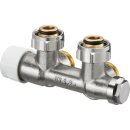 Oventrop - 1184024 - Anschlussarmatur "Multiblock T" 3/4"ÜM x 3/4"AG,1-u.2-Rohr,Messing, Eck