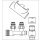 Oventrop - 1184384 - Anschluss-Set für Badheizkörper Multiblock T/Uni SH,Eck,Edelstahl-Design