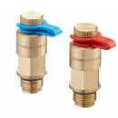 Oventrop - 4209090 - Messventil Rotguss, rot/blau