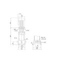 Grundfos - 96500602 - CR20-2 A-A-A-V-HQQV 3x400V 2,2kW - Vertikale Kreiselpumpe