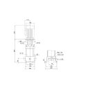 Grundfos - 96516178 - CR1-9 A-A-A-E-HQQE 400V 0,55kW - Vertikale Kreiselpumpe