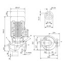 Wilo  - 2121229 - IPL 80/105-3/2,,3x400V,3kW...