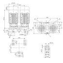Wilo  - 2121245 - DPL 40/130-2,2/2,DN40,3x400V,2.2kW  Trockenläufer-Standard-Doppelpumpe