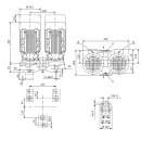 Wilo  - 2150373 - DPL 32/135-0,25/4,DN32,3x400V,0.25kW  Trockenläufer-Standard-Doppelpumpe
