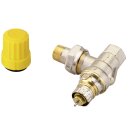 Danfoss - 013G3299 - Ventilgehäuse RA-UR 10 R 3/8, Eck, matt vernickelt