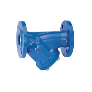 Resideo - FY71P-100B - Schmutzfänger FY71P  mit Flansch, Stahlguss, blau, B, DN 100