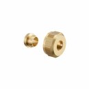 Oventrop - 1367397 - Klemmringverschraubung"Regusol" 18mm, mit ÜM, Messing, roh