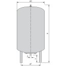 Wilo  - 2511823 - (200DE)  Membran-Druckbehälter Typ DE